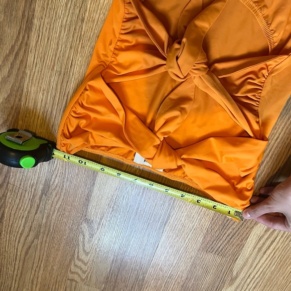 MARYAM NASSIR ZADEH DEIA FRONT TIE ONE PIECE in Orange - Picture 12 of 13